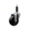 Service Caster 3.5'' SS Soft Rubber Wheel Swivel 1'' Expanding Stem Caster SCC-SSEX20S3514-SRS-1 - alternate 1